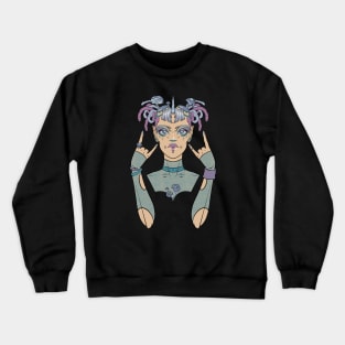 Pixie punk dusty pastel cybergoth Crewneck Sweatshirt